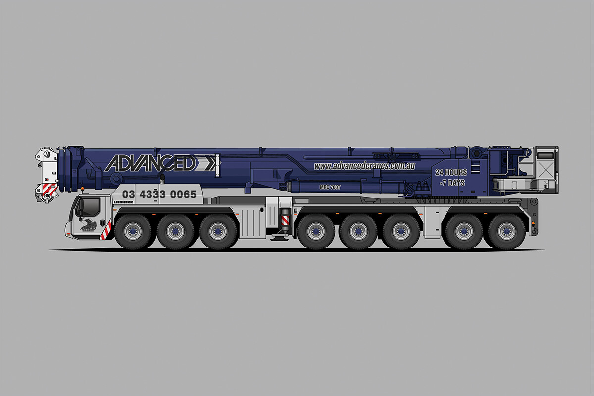 650T Liebherr All-Terrain Slew Crane